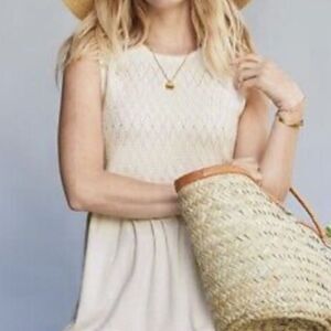 Matilda Jane A Day In The Park Smocked Tank Shirt Sz XXL